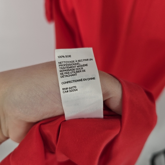 Zimmermann Silk Midi Wrap Dress in Red Size 1 Medium - Picture 9 of 12